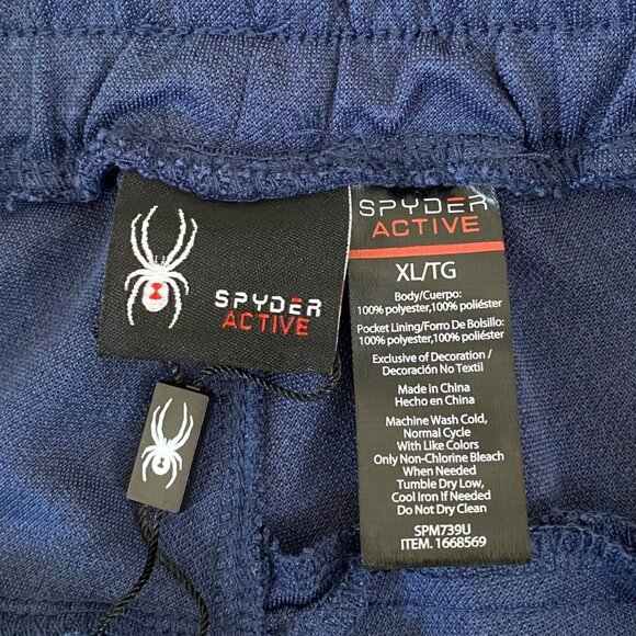 Spyder Active ProWeb Performance Jogger Pants Blue Men's XL Tapered Stretch New - Picture 10 of 10